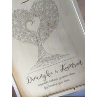 Dėžė 3 vyno buteliams "Mėgaukitės" II