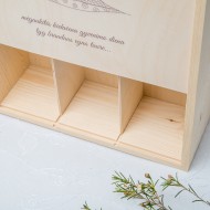 Dėžė 3 vyno buteliams "Mėgaukitės"