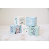 Medinės kaladėlės "MAMA MEŠKA"