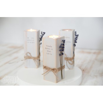 Medinė žvakidė "TIK TU" Medinė žvakidė "TIK TU"