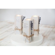 Medinė žvakidė "PRIPILDYTA GROŽIO"