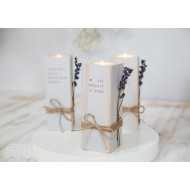 Medinė žvakidė "IKI MĖNULIO IR ATGAL"