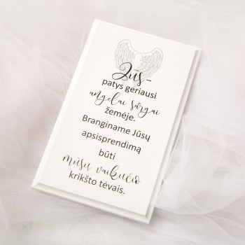 Lentelė "PADĖKA KRIKŠTO TĖVAMS" Nr. 2