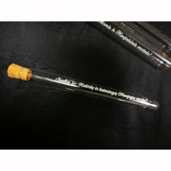 Stiklinis indas mažai dovanai "Jaukių šv. Kalėdų ir laimingų Naujųjų metų!" 