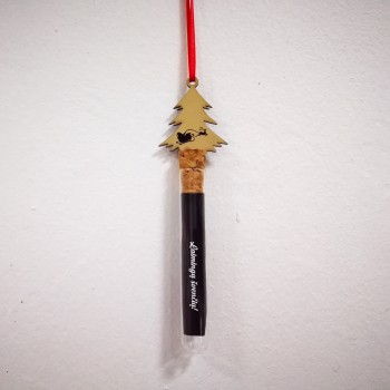 Stiklinis indas mažai dovanai "Laimingų švenčių"