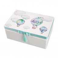 Krikštadėžė - daiktadėžė "Oro balionai danguje su Drambliuku"