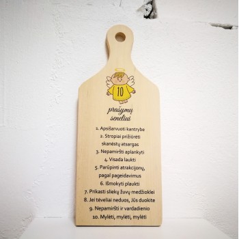 Lentelė "10 prašymų seneliui" Lentelė "10 prašymų seneliui"