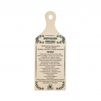 Lentelė "Bernvakario priesaika"