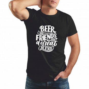Marškinėliai "Beer and friends"  Marškinėliai "Beer and friends"