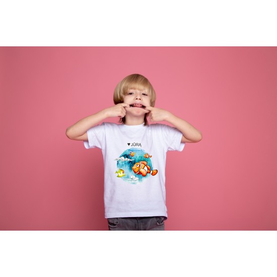 "Myliu Jūrą" vaikiški marškinėliai