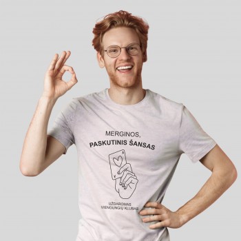 Marškinėliai bernvakariui su užrašu, Merginos Paskutinis Šansas Marškinėliai bernvakariui su užrašu, Merginos Paskutinis Šansas