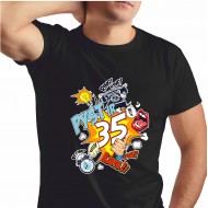 Marškinėliai skardinėje su pasirenkamais gimtadienio metais, Pyst ir 30/40