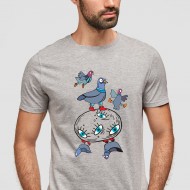 Marškinėliai su Balandžiais ir Bulve Marškinėliai su Balandžiais ir Bulve