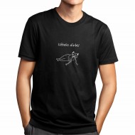 Marškinėliai su katinu ir užrašu, Užteks dirbti