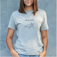 Marškinėliai su katinu ir užrašu, Užteks dirbti