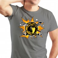 Marškinėliai Su Piešiniu, Bitė Lekia Su Dviračiu