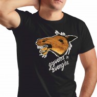 Marškinėliai Su Arklio Piešiniu Ir Užrašu, Gyvenu Ir Žvengiu