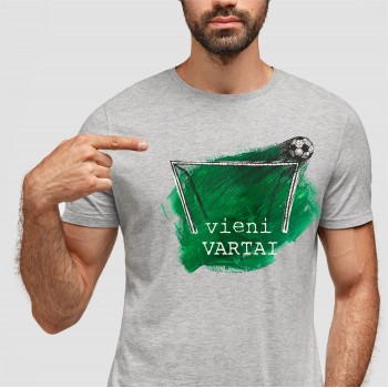 Marškinėliai su Futbolo piešiniu ir užrašu, Vieni Vartai