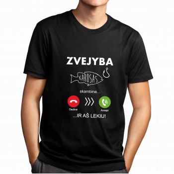 Marškinėliai "Žvejyba skambina"