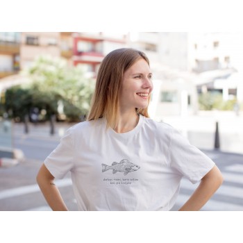 Marškinėliai "Darbas tiems, kurie nežino kad yra žvejyba" Marškinėliai "Darbas tiems, kurie nežino kad yra žvejyba"