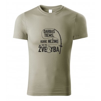 Marškinėliai "Darbas tiems, kurie nežino kas yra žvejyba" Marškinėliai "Darbas tiems, kurie nežino kas yra žvejyba"