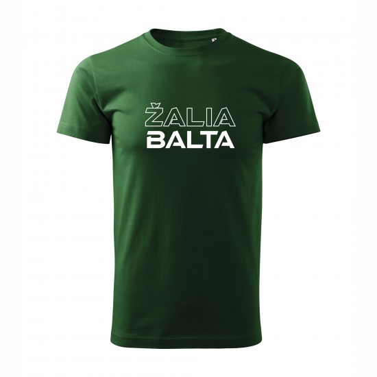 Marškinėliai su Užrašu, Žalia Balta