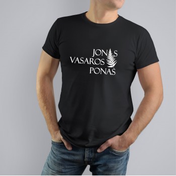 Marškinėliai Jonui su užrašu, Jonas Vasaros Ponas Marškinėliai Jonui su užrašu, Jonas Vasaros Ponas