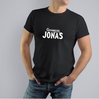 Marškinėliai Jonui su užrašu, Geriausias Jonas Marškinėliai Jonui su užrašu, Geriausias Jonas