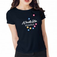Moteriški marškinėliai su užrašu, Krikšto mama LIKE