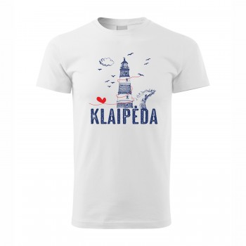 Marškinėliai Su Užrašu, Myliu, Klaipėda