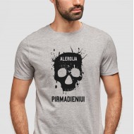 Marškinėliai su užrašu, ALERGIJA PIRMADIENIUI, spalvoti, universalus modelis