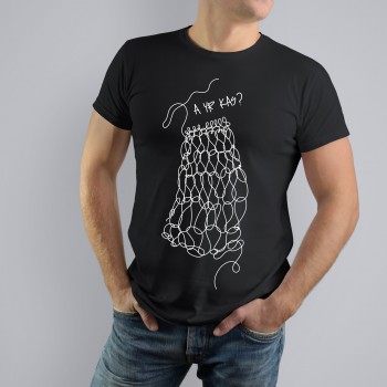 Marškinėliai su užrašu, A Yr Kas?