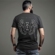 Marškinėliai su užrašu, Angelas, kai miegu