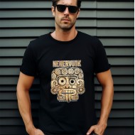 Marškinėliai su autoriniu piešiniu ir užrašu, Nenervuok Ir Taip Galva Kvadratinė