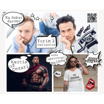 Marškinėliai su užrašu "Su Manim Lengviau"