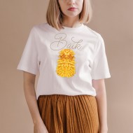 Marškinėliai su šakočiu ir užrašu BAIK ŠAKOTIS, spalvoti, universalus modelis