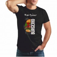Marškinėliai Su Burgerio Piešiniu Ir Užrašu Noriu Burgerio