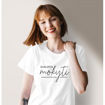 Marškinėliai su užrašu, Sukurta Mokyti