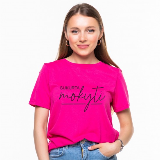 Marškinėliai su užrašu, Sukurta Mokyti
