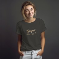 Marškinėliai su užrašu, Super Mokytoja