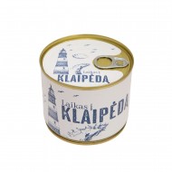 Marškinėliai su užrašu, Laikas į Klaipėdą, Skardinėje