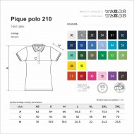 Polo marškinėliai PIQUE, Moteriški Klasikiniai