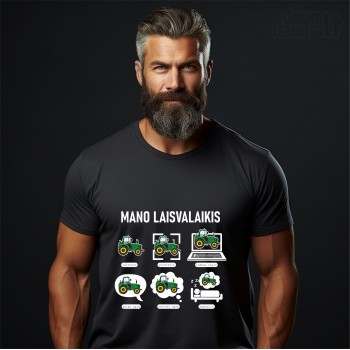 Marškinėliai universalūs "Mano laisvalaikis"