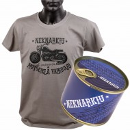 Marškinėliai skardinėje. NEKNARKIU-2.2 Marškinėliai skardinėje. NEKNARKIU-2.2