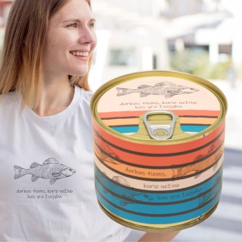 Marškinėliai Skardinėje Su Užrašu Žvejui, Darbas Tiems, Kurie Nežino Kas Yra Žvejyba Marškinėliai Skardinėje Su Užrašu Žvejui, Darbas Tiems, Kurie Nežino Kas Yra Žvejyba