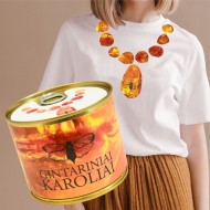 Marškinėliai skardinėje. GINTARINIAI KAROLIAI