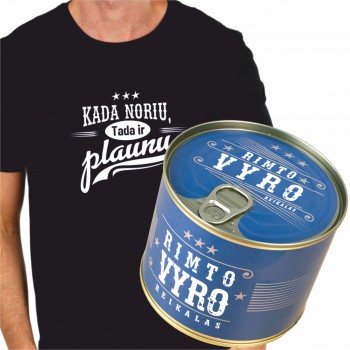Marškinėliai skardinėje.Kada noriu, tada plaunu. Marškinėliai skardinėje.Kada noriu, tada plaunu.