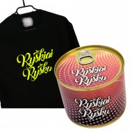 Marškinėliai skardinėje. RYŠKIAI RYŠKU Marškinėliai skardinėje. RYŠKIAI RYŠKU