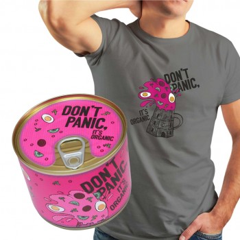 Marškinėliai su Šaltibarščiais, Skardinėje, Don`t Panic, It`s Organic, Gedimino pilis