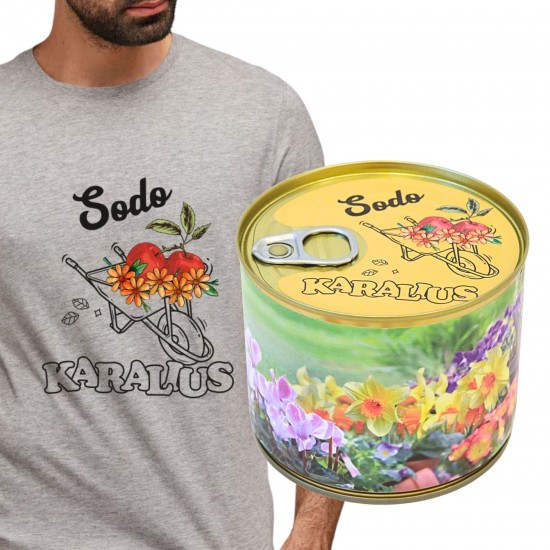 Marškinėliai skardinėje su Gėlėmis, Sodo Karalius